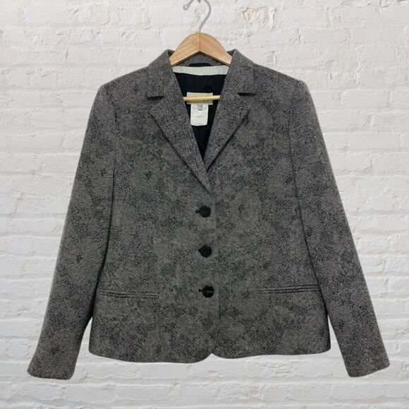 Louis Feraud 80s Vintage Virgin Wool Blazer 14/XL - Picture 2 of 16